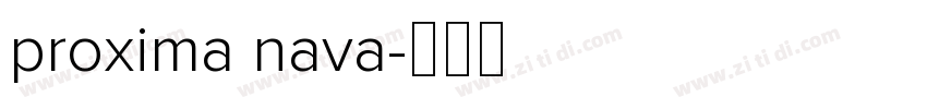 proxima nava字体转换